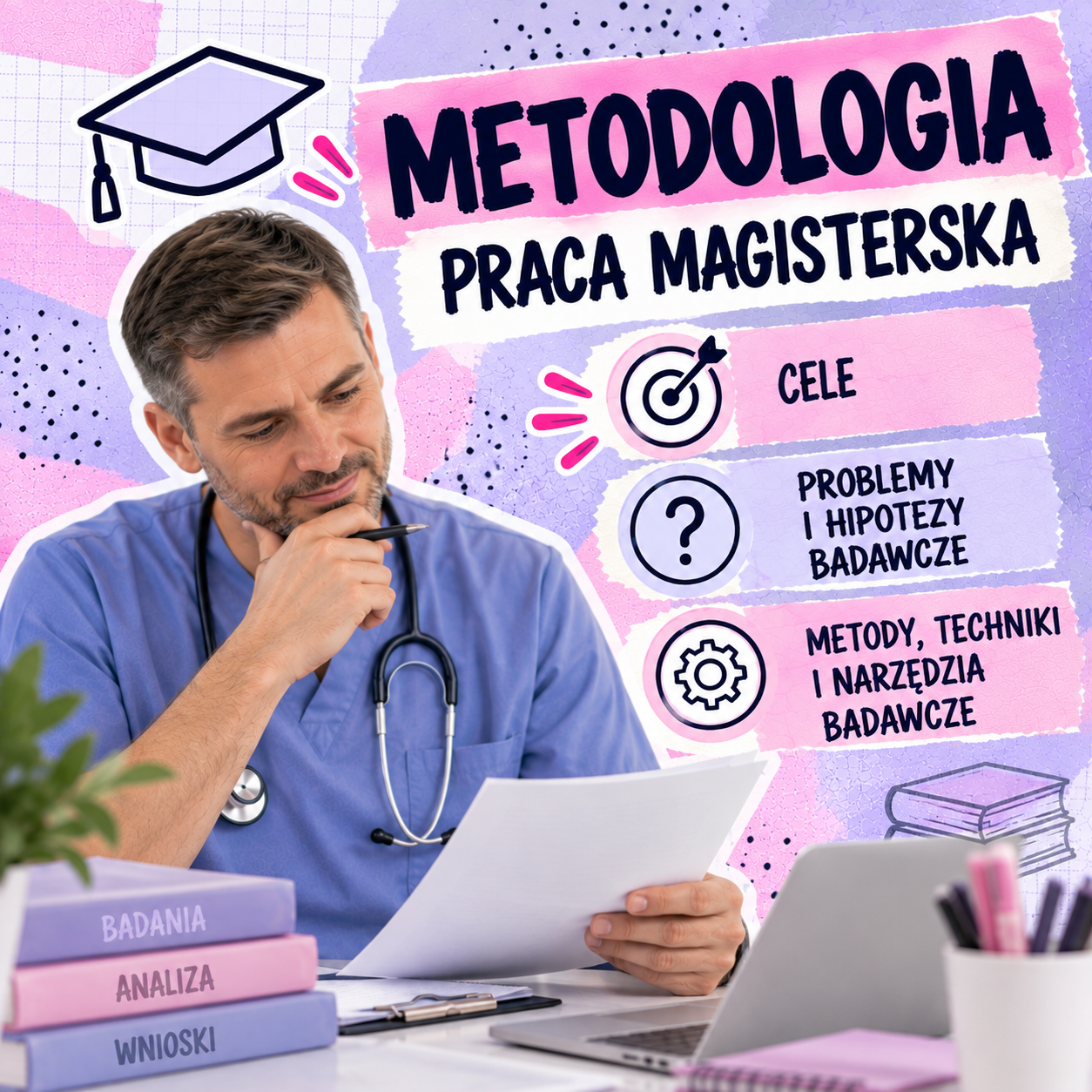Rozdział metodologiczny w pracy magisterskiej z pielęgniarstwa
