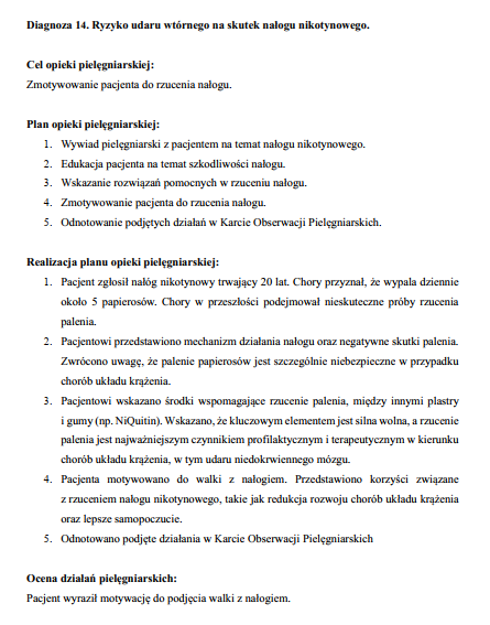 udar mozgu opieka pielegniarska