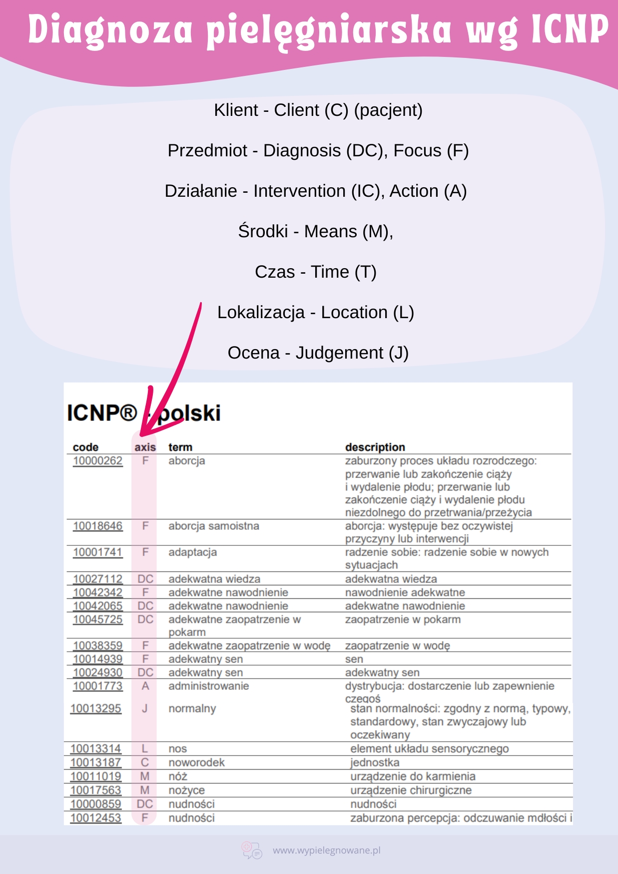 Diagnoza pielęgniarska ICNP
