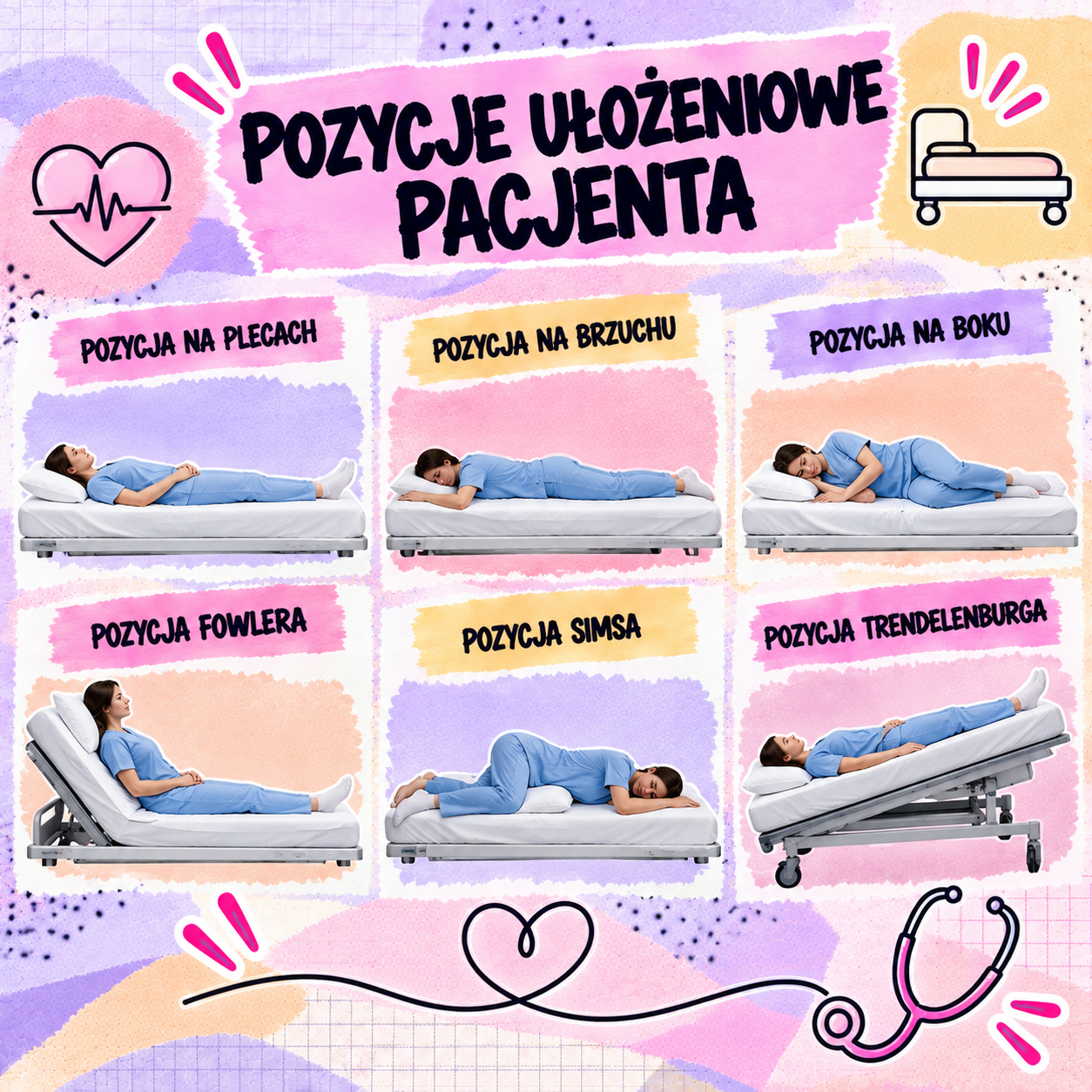 Pozycje ułożeniowe pacjenta